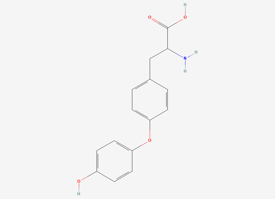 Two-dimensional chemical structure of DL-Thyronine