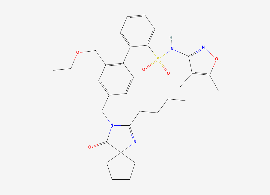 Two-dimensional chemical structure of Sparsentan