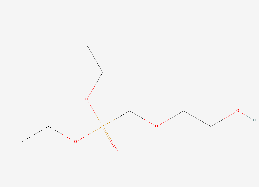 Two-dimensional chemical structure of Diethyl 2-hydroxyethoxymethanephosphonate