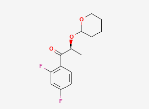 Two-dimensional chemical structure of Efinaconazole (2S)-Propiophenone, CAS 127001-03-0