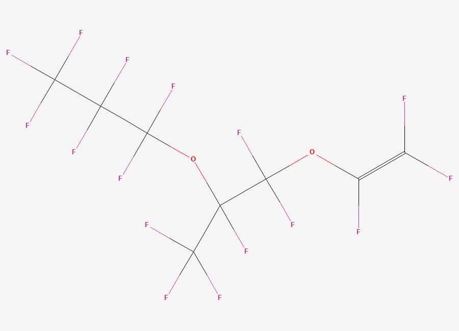 Two-dimensional chemical structure of 1,1,1,2,3,3-Hexafluoro-2-(heptafluoropropoxy)-3-((trifluorovinyl)oxy)propane