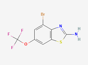 Two-dimensional chemical structure of Bromo Riluzole, CAS 144631-82-3
