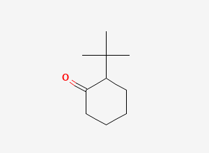 Two-dimensional chemical structure of 2-tert-Butylcyclohexanone