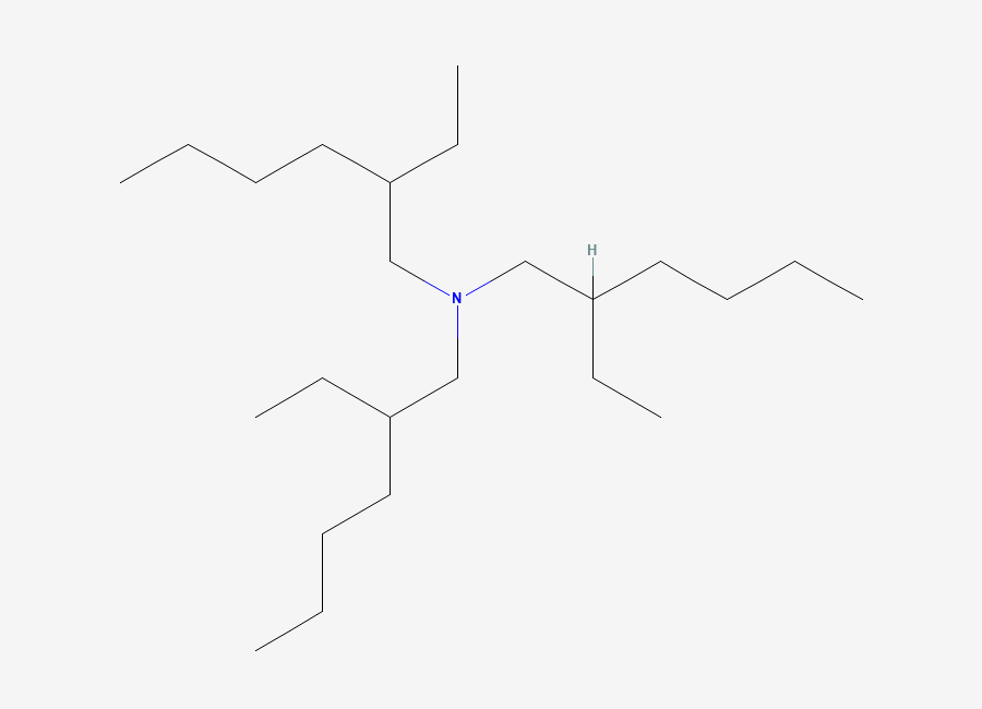 Two-dimensional chemical structure of Tri(2-ethylhexyl)amine