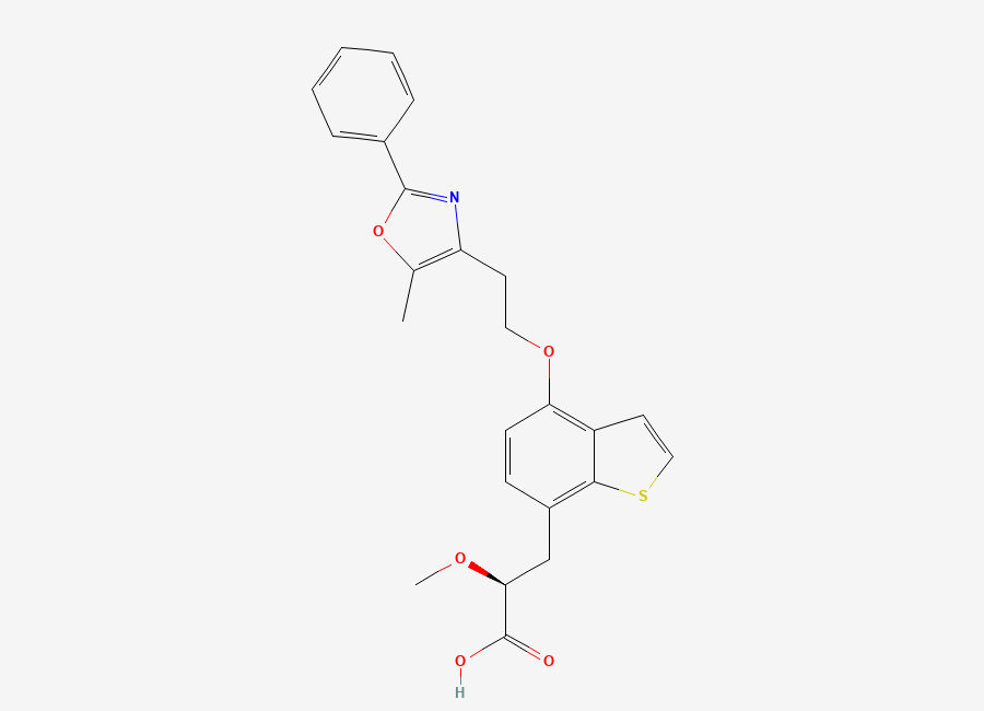 Two-dimensional chemical structure of Aleglitazar