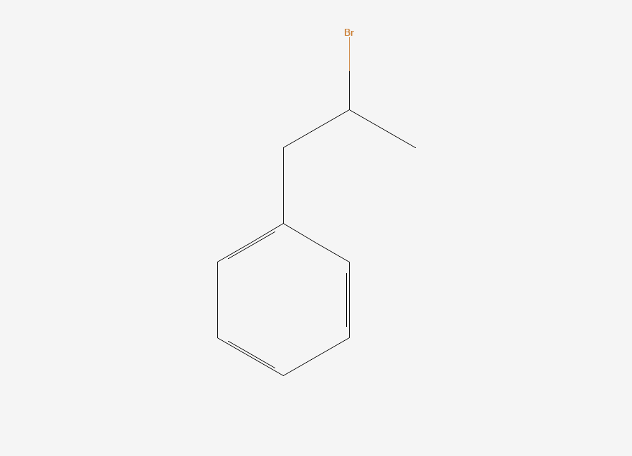 Two-dimensional chemical structure of (2-Bromopropyl)benzene