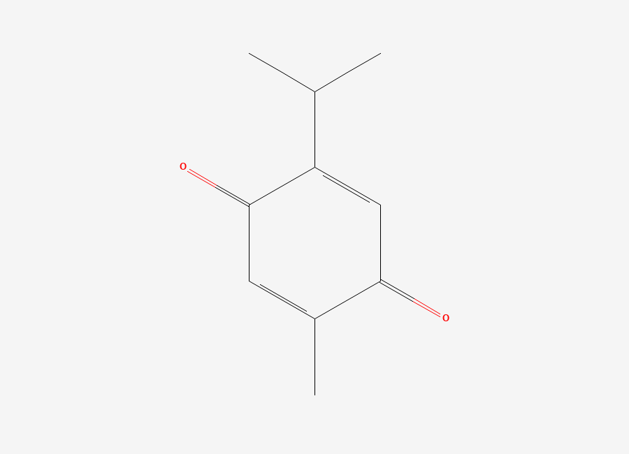 Two-dimensional chemical structure of Thymoquinone, CAS 490-91-5