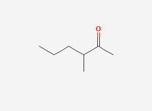 Two-dimensional chemical structure of 3-Methylhexan-2-one