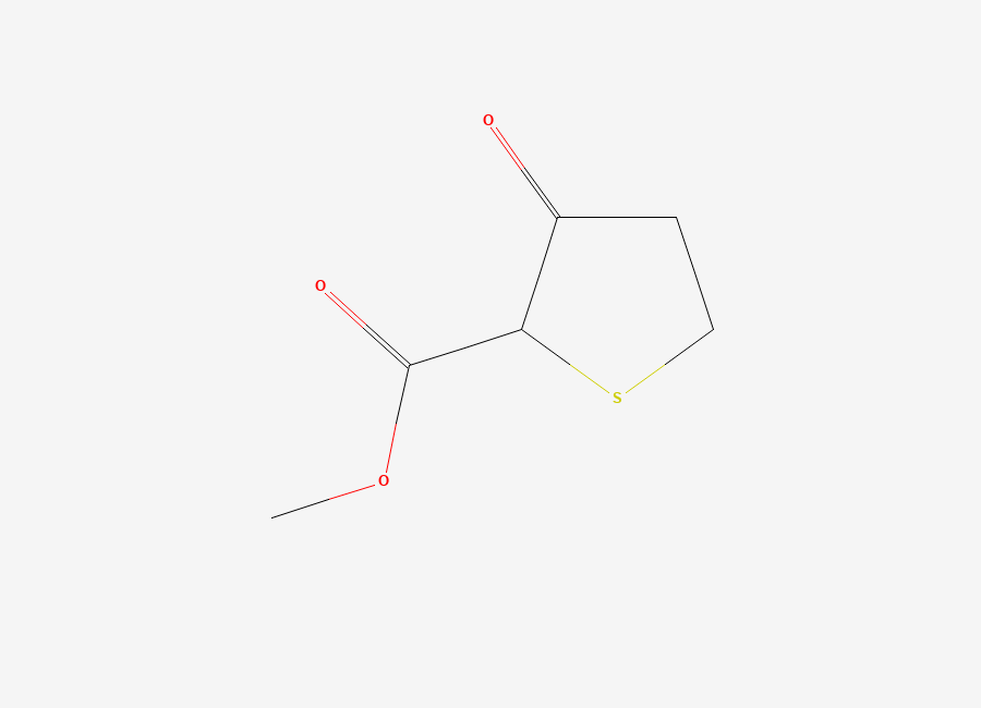 Two-dimensional chemical structure of 2-Thiophenecarboxylic acid, tetrahydro-3-oxo-, methyl ester