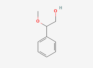 Two-dimensional chemical structure of Benzeneethanol, beta-methoxy-