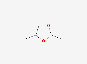 Two-dimensional chemical structure of 2,4-Dimethyl-1,3-dioxolane