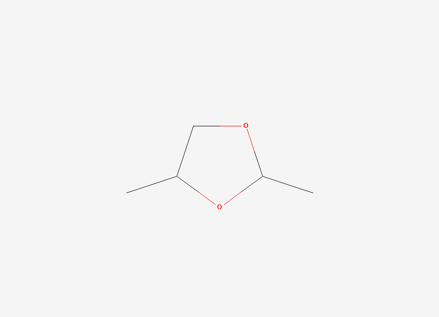 Two-dimensional chemical structure of 2,4-Dimethyl-1,3-dioxolane