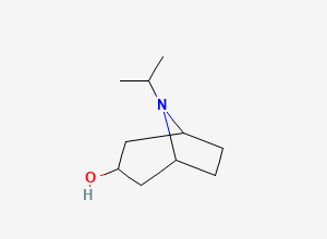 Two-dimensional chemical structure of endo-8-Isopropyl-8-azabicyclo(3.2.1)octan-3-ol