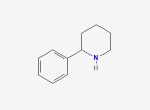 Two-dimensional chemical structure of 2-Phenylpiperidine