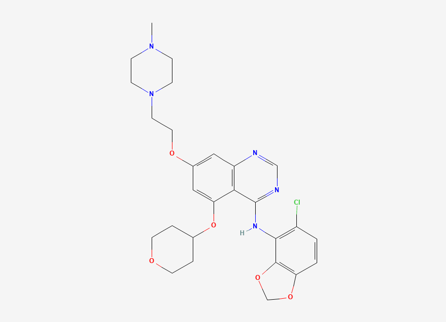 Two-dimensional chemical structure of Saracatinib