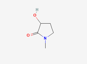 Two-dimensional chemical structure of 3-Hydroxy-1-methylpyrrolidin-2-one