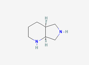Two-dimensional chemical structure of (1S,6S)-2,8-Diazabicyclo[4.3.0]nonane / (4aS,7aS)-octahydro-1H-pyrrolo[3,4-b]pyridine, CAS 151213-40-0