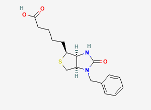 Two-dimensional chemical structure of 1’N-Benzyl Biotin, CAS 76335-62-1