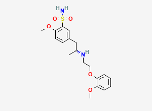 Two-dimensional chemical structure of Tamsulosin EP Impurity D/ Tamsulosin Methoxy analog/ Tamsulosin BP Impurity D, CAS 1799280-05-9