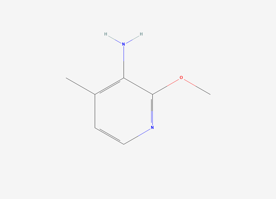Two-dimensional chemical structure of 2-Methoxy-4-methylpyridin-3-amine