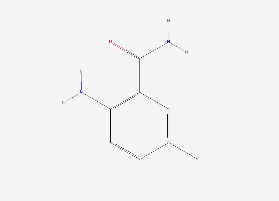 Two-dimensional chemical structure of 2-Amino-5-methylbenzamide