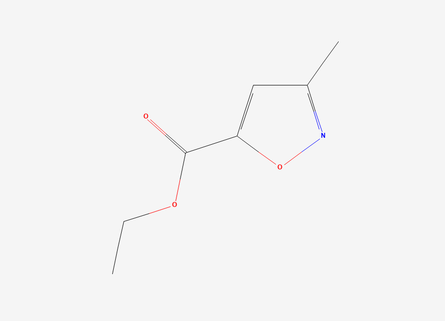 Two-dimensional chemical structure of 3-Methylisoxazole-5-carboxylic acid ethyl ester