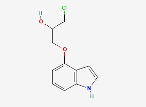 Two-dimensional chemical structure of Pindolol EP Impurity F, CAS 130115-66-1
