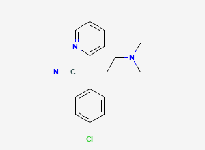 Two-dimensional chemical structure of Chlorpheniramine EP Impurity D, CAS 65676-21-3