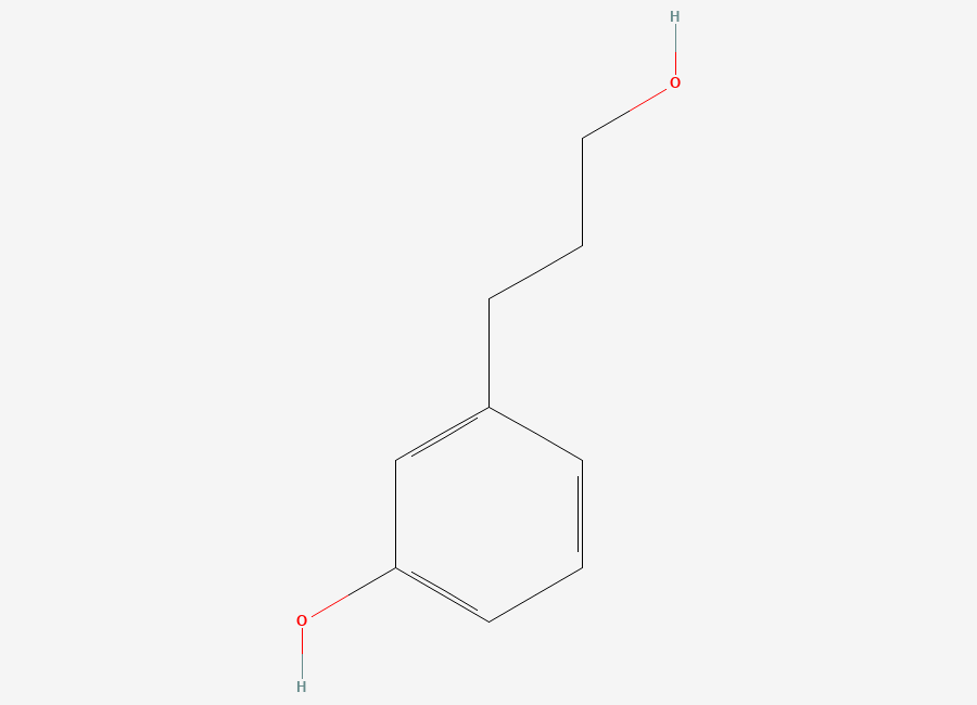 Two-dimensional chemical structure of 3-Hydroxybenzenepropanol