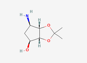 Two-dimensional chemical structure of Ticagrelor Related Compound -01, CAS 155899-66-4