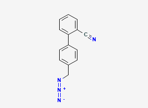 Two-dimensional chemical structure of Azido Carbonitrile impurity, CAS 133690-91-2