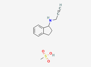 Two-dimensional chemical structure of TVP1022 (mesylate);S-PAI mesylate