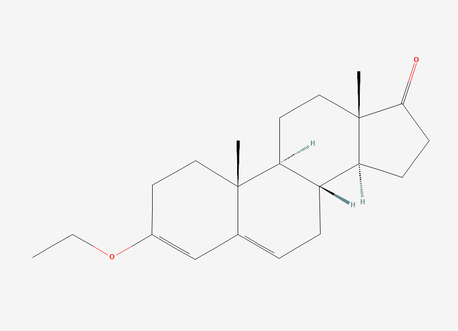 Two-dimensional chemical structure of Testosterone EP Impurity B / Androstenedione Ethylenolether, CAS 972-46-3