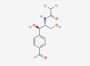 Two-dimensional chemical structure of Cetophenicol