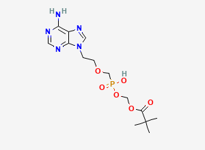 Two-dimensional chemical structure of Adefovir Monopivoxil, CAS 142341-05-7