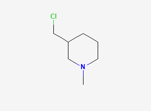 Two-dimensional chemical structure of 3-(Chloromethyl)-1-methylpiperidine