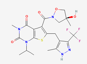 Two-dimensional chemical structure of Azd-3965