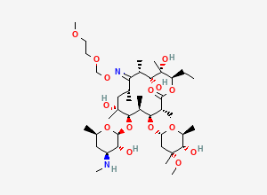 Two-dimensional chemical structure of N-Demethyl Roxithromycin
