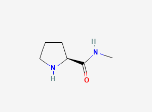 Two-dimensional chemical structure of (2S)-N-methylpyrrolidine-2-carboxamide