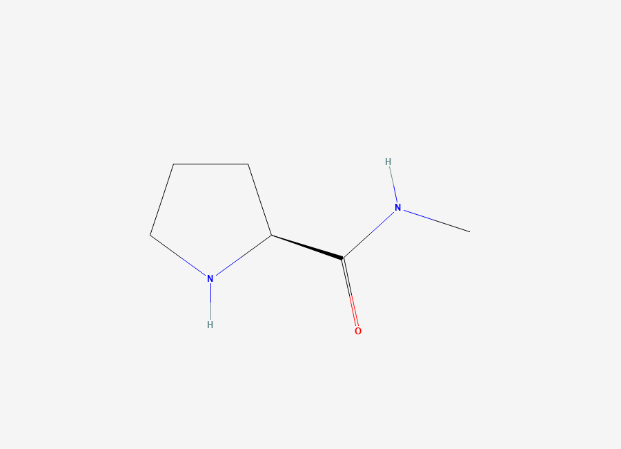 Two-dimensional chemical structure of (2S)-N-methylpyrrolidine-2-carboxamide