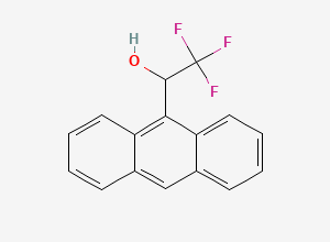 Two-dimensional chemical structure of 2,2,2-Trifluoro-1-(9-anthryl)ethanol