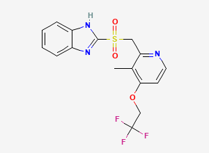 Two-dimensional chemical structure of Dexlansoprazole Sulphone, CAS 131926-99-3