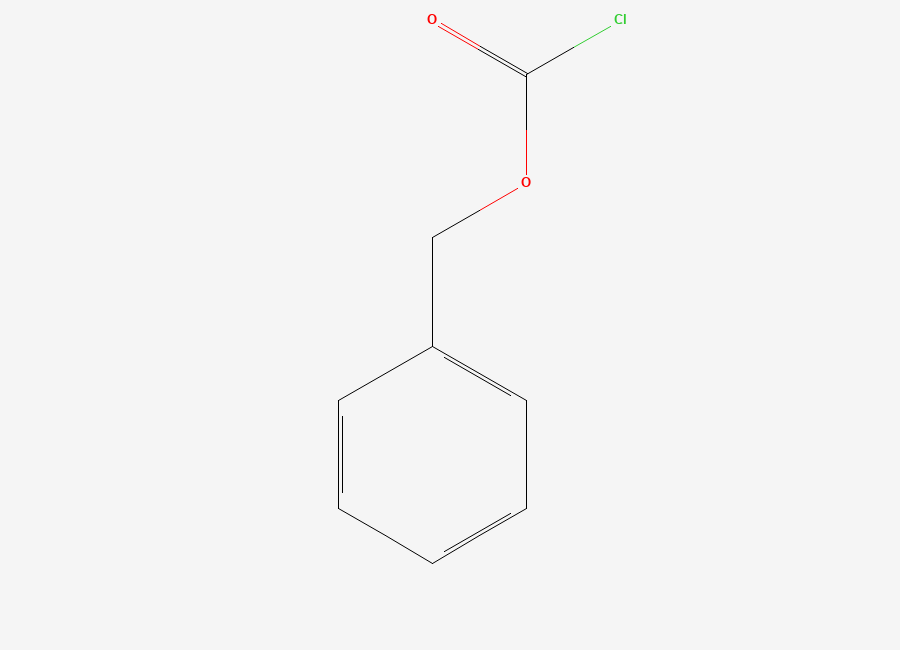 Two-dimensional chemical structure of Benzyl chloroformate