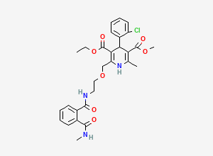 Two-dimensional chemical structure of Amlodipine EP Impurity B/ Amlodipine Related Compound B (Free Base), CAS 721958-72-1