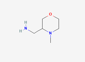 Two-dimensional chemical structure of (4-Methylmorpholin-3-yl)methanamine