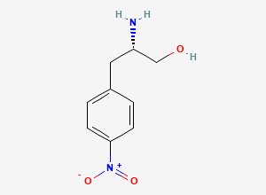 Two-dimensional chemical structure of (S)-2-Amino-3-(4-nitrophenyl)propan-1-ol