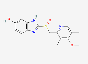 Two-dimensional chemical structure of 5-O-Desmethyl Omeprazole, CAS 151602-49-2