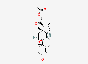 Two-dimensional chemical structure of Desoximetasone Impurity H, CAS 52092-65-6