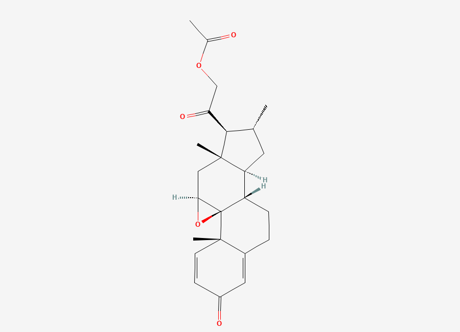 Two-dimensional chemical structure of Desoximetasone Impurity H, CAS 52092-65-6
