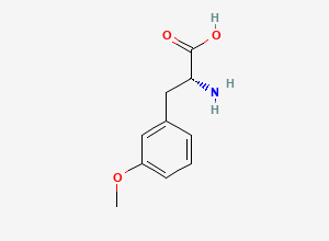 Two-dimensional chemical structure of 3-Methoxy-D-Phenylalanine